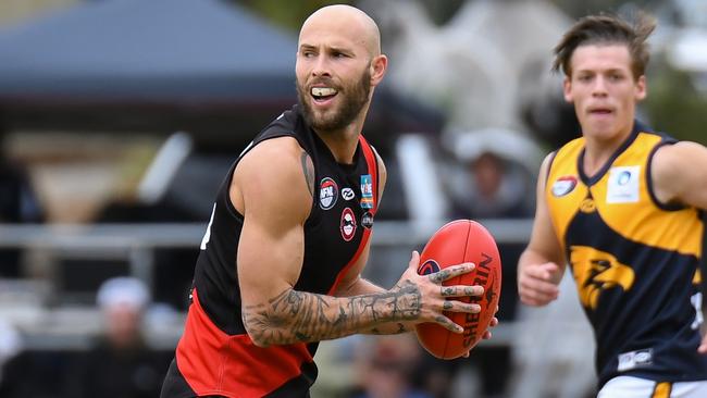 Brent Macaffer in action for Eltham. Picture: Nathan McNeill
