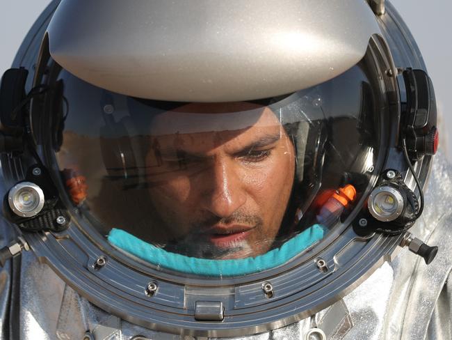 A member of the AMADEE-18 Mars simulation mission. Picture: AFP PHOTO/KARIM SAHIB