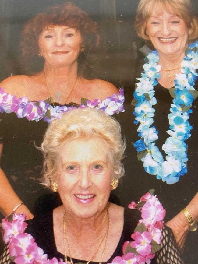 Sylvia Jessop (front) and her two daughters Gloria Clarke (right) and Fay East (left) spent time abroad on cruise ships.