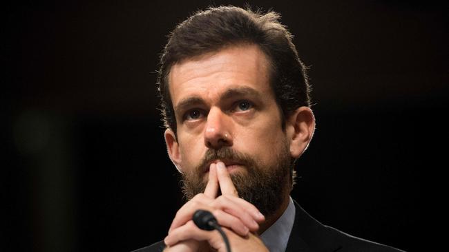 Twitter co-founder and former CEO Jack Dorsey presided over many high-profile suspensions, but cyber-bullying remains rife on the platform. Picture: AFP