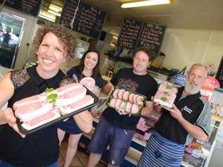 Baconfest organisers Kathryn Stevens, Felicity Cavill, Paul Reeves and Fritz Kutzer. Picture: Michael Nolan