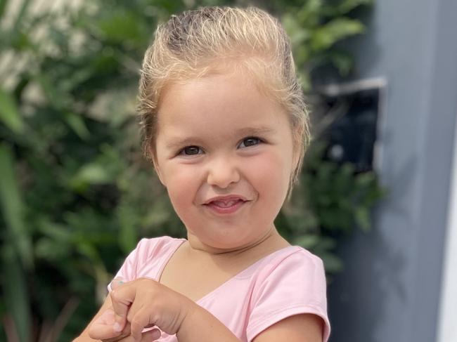 Lacey Perell ready for ballet. <b><a href="https://www.dailytelegraph.com.au/newslocal/blacktown-advocate/vote-help-us-find-the-cheekiest-toddler-in-nsw/news-story/9ae7eb32bd93be85a472b448d0c19dda">VOTE HERE </a></b>