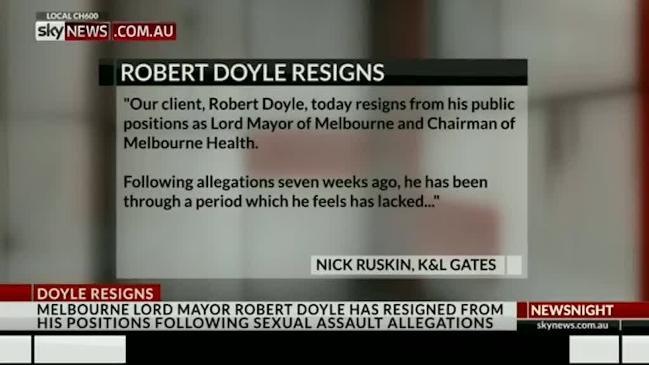 Robert Doyle quits Town Hall