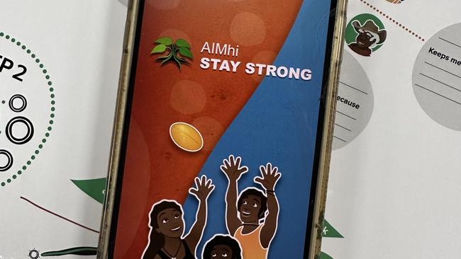 The Digital Stay Strong Plan can be accessed on the AIMhi app. Picture: Annabel Bowles