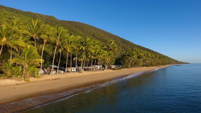 The Ellis Beach Oceanfront Bungalows Holiday Park and Beach Bar and Grill with accompanying DA approval for a 221-key resort development in tropical North Queensland has been listed for sale. Picture: Supplied