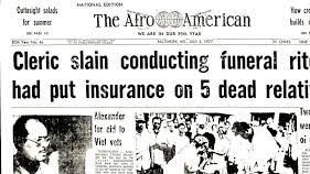 A newspaper cutting about the murder of Willie Maxwell.