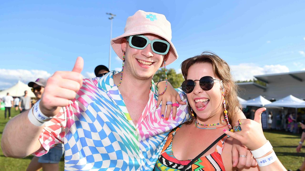 George and Molly Jackson at Groovin the Moo, Sunshine Coast 2023. Picture: Patrick Woods.