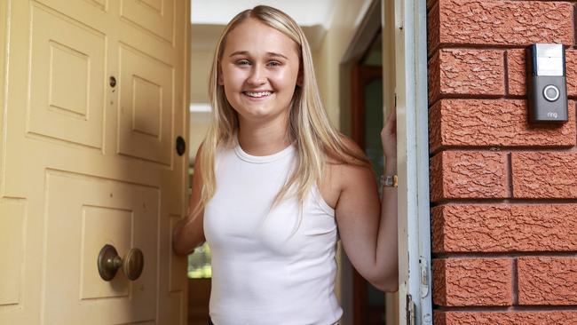 Hannah Jad is a self-admitted doorbell dodger. Picture: Justin Lloyd.