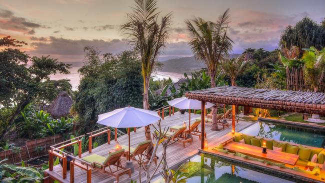 Puncak Villa at Sunset.