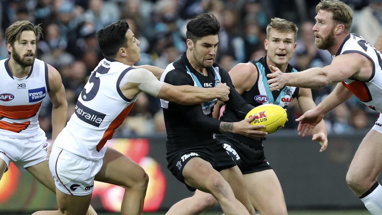 Chad Wingard and Dylan Shiel have been linked to the Saints. Picture: Sarah Reed