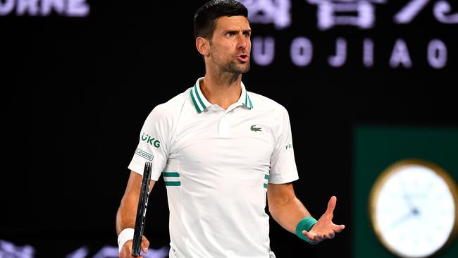 Novak Djokovic’s visa has been revoked for a second time. Picture: AFP