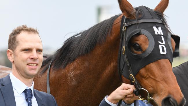 Trainer Matthew Dale has Fourmadec racing in great form and she can take out the Queen Of The South at Wagga on Friday. Picture: AAP Image