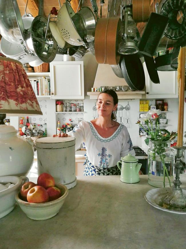 Tessa Kiros in the kitchen.. Picture: Manos Chatzikonstantis