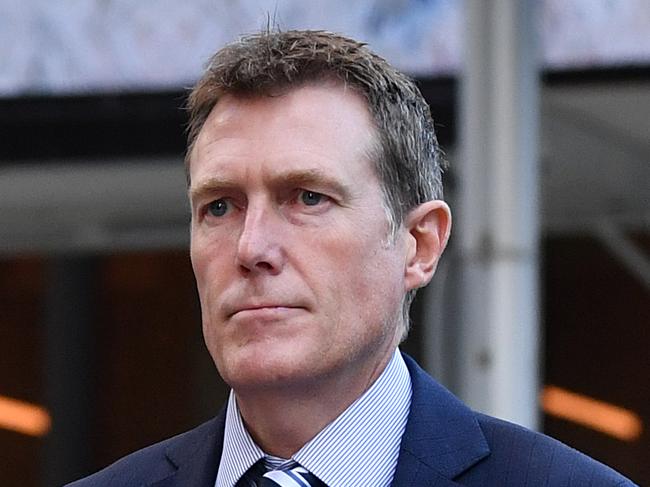 SYDNEY, AUSTRALIA - NewsWire Photos MARCH, 30, 2021: Former attorney-general Christian Porter seen outside the Supreme Court in Sydney. Picture: NCA NewsWire/Joel Carrett