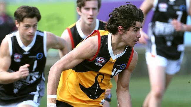 His run and carry were always a highlight of his game at junior level. Picture: Hamish Blair