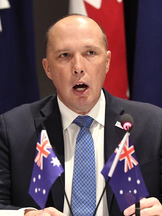 Home Affairs Minister Peter Dutton. Picture: AAP