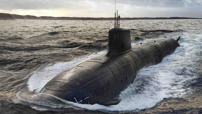 A Virginia class nuclear-powered submarine like those Australia will buy under AUKUS.