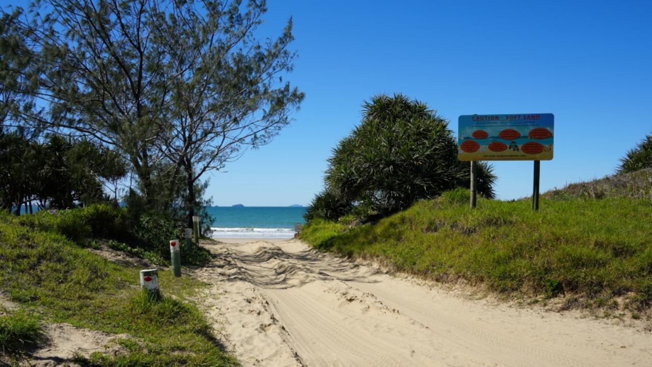 The Bangalee vehicle access to Farnborough Beach, Yeppoon.