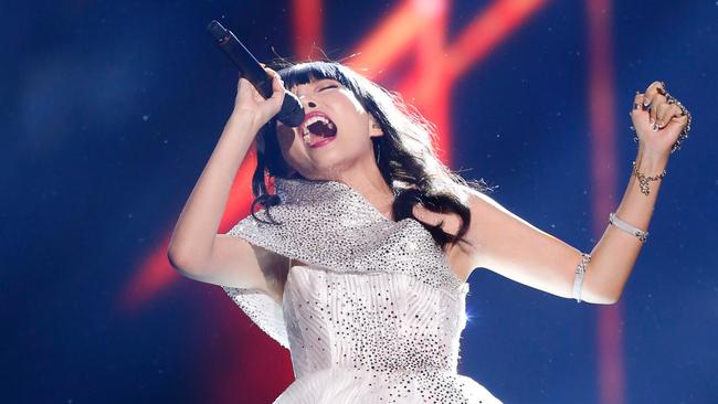 “I’m just an ordinary person”. Dami Im says she hopes she inspires others in the wake of her Eurovision performance. Picture: Michael Campanella/Getty Images