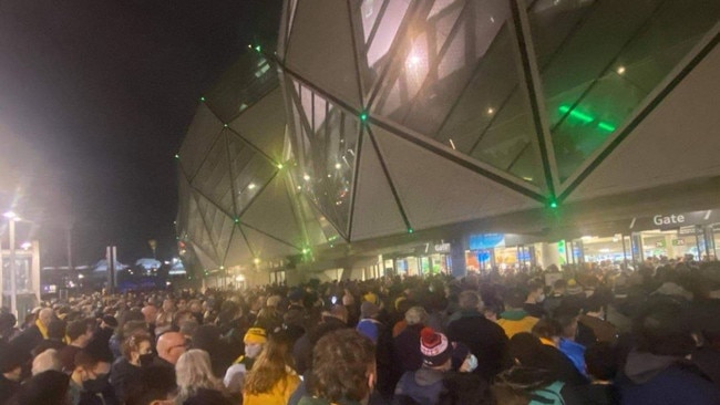 The Wallabies vs. France match at AAMI park was an exposure site. Picture: Brianna Travers.