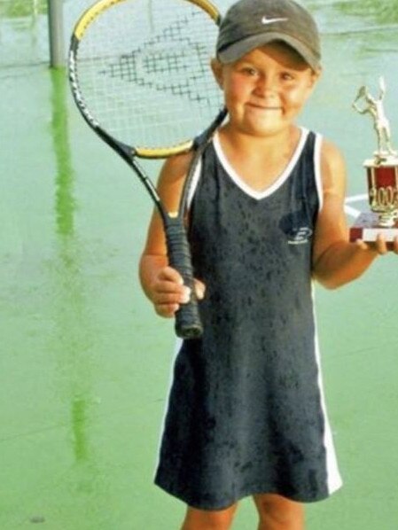 Ash Barty as a young girl