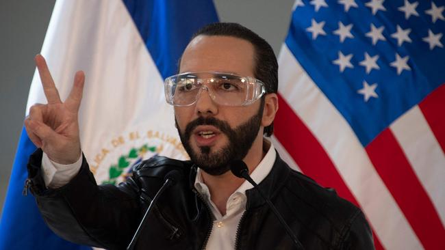 El Salvador's president Nayib Bukele. Picture: AFP