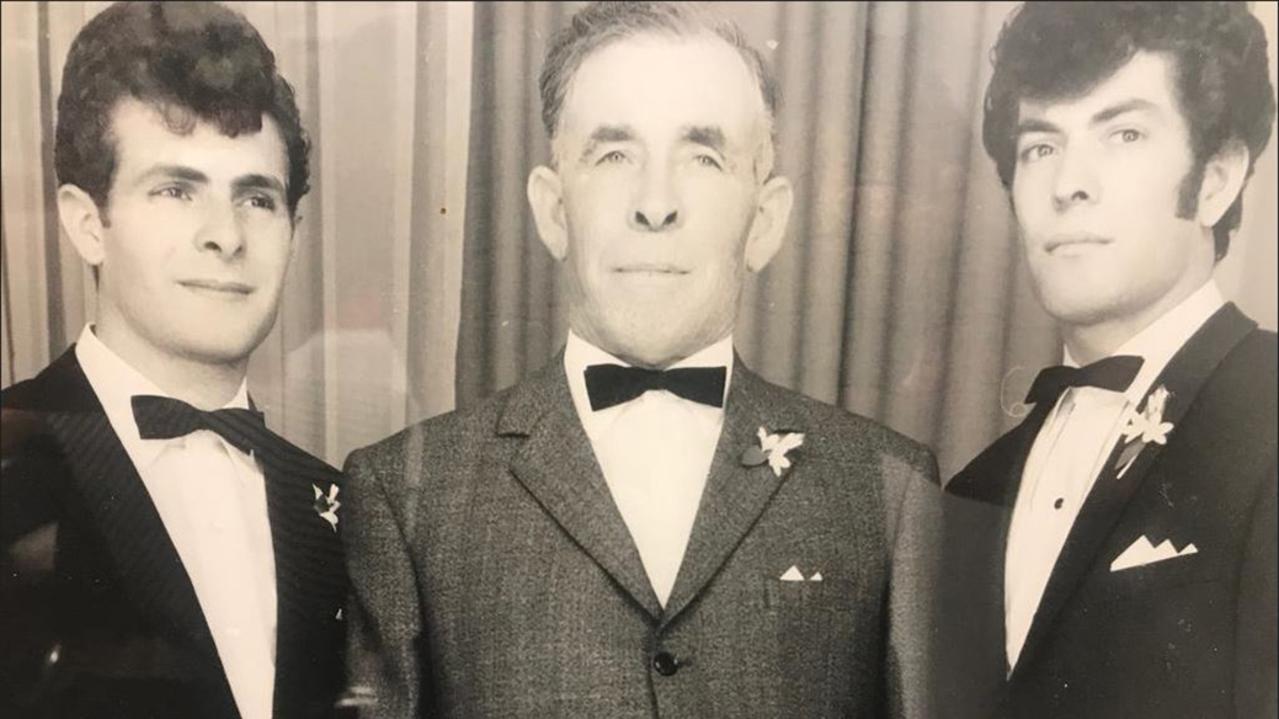 Alec Mastrangelo with father Nicola and brother Michele in 1970.