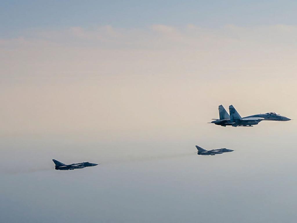 Russian fighter jets violating Swedish airspace east of the Swedish Baltic Sea island of Gotland, earlier this week. Picture: Swedish Air Force