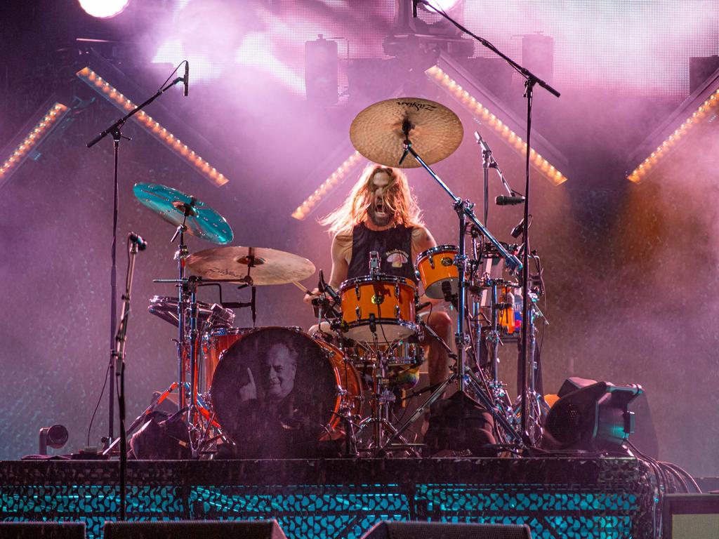 Taylor Hawkins performing in Geelong, Victoria earlier this month. Picture: Brett Schewitz / Frontier Touring