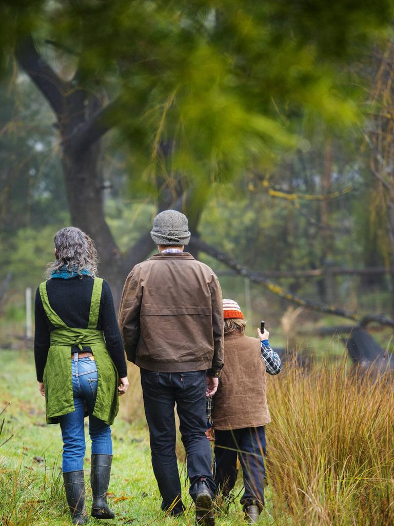 The couple share the 0.87ha property with David Holmgren and Su Dennett. Picture: Zoe Phillips