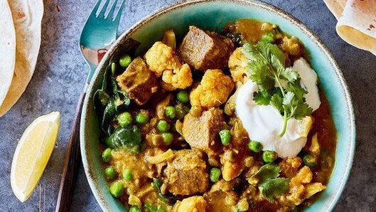 Beef and lentil curry.