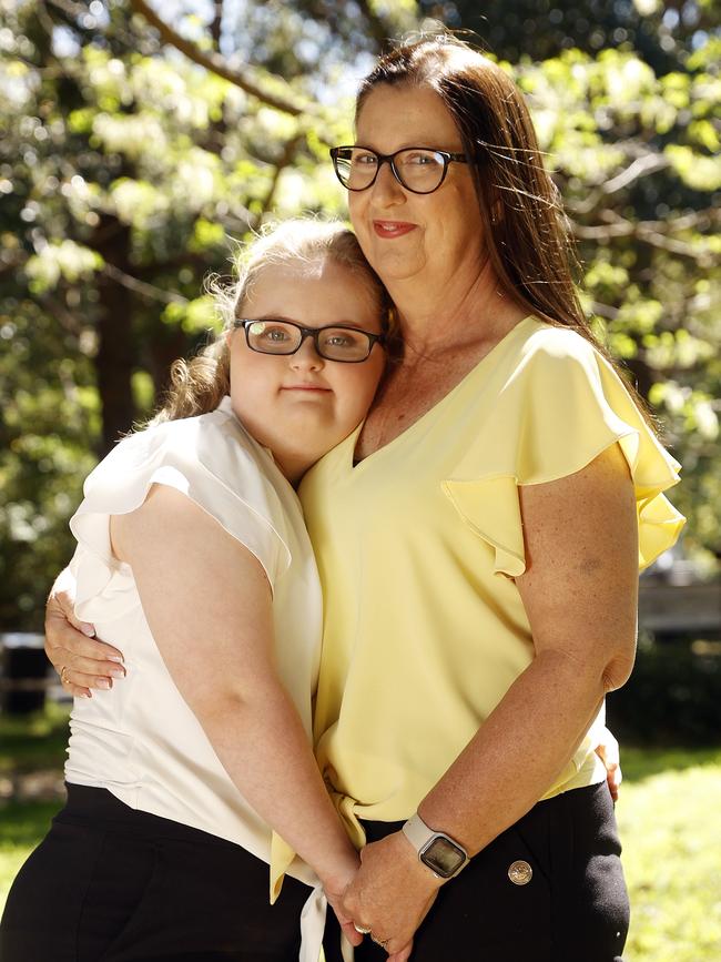 Bridie Louden, pictured with mum Julie Louden, is heading into Year 12. Picture: Sam Ruttyn