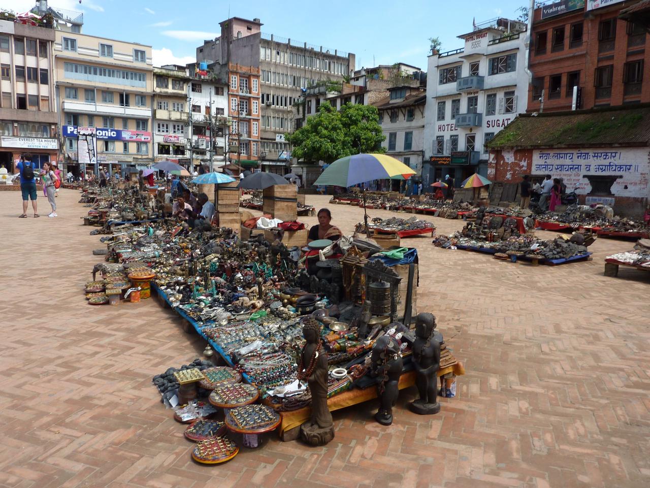 nepal Trinket markets at Durbar Square in Kathmandu, the capital of Nepal.