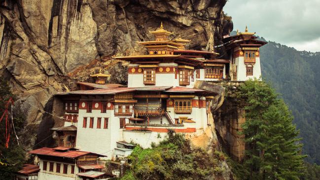 Tiger’s Nest is one of the main tourist attractions in Bhutan.