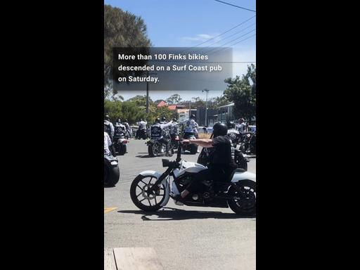 Finks bikies descend on a Surf Coast pub