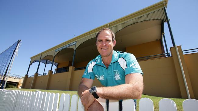 Matthew Hayden at Allan Border Field Pic. Peter Wallis