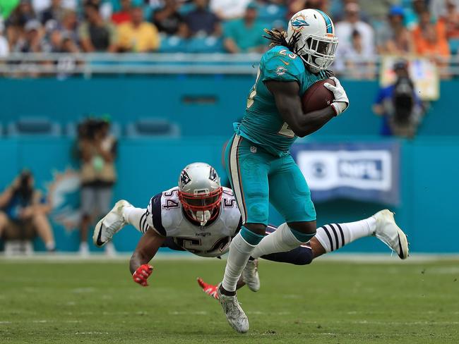 Jay Ajayi #23 of the Miami Dolphins.