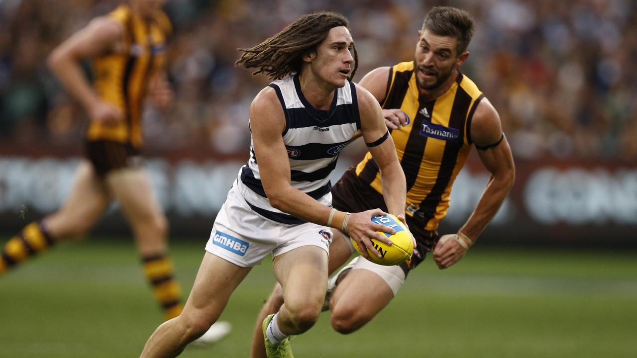 Gryan Miers is loving life as a Cat, playing alongside Gary Ablett. Photo: Daniel Pockett/AAP Image. 