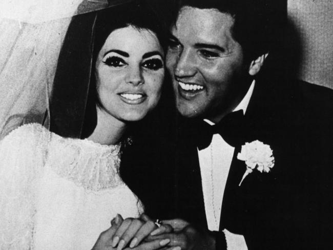 Benjamin’s grandparents, Priscilla and Elvis Presley. Picture: Supplied