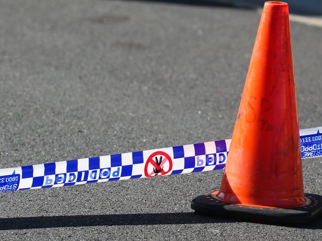 SYDNEY, AUSTRALIA - Newswire Photos - MAY 23 2023: A  general stock view of Police tape on a crime scene in Sydney NSW.  Picture : NCA Newswire / Gaye Gerard