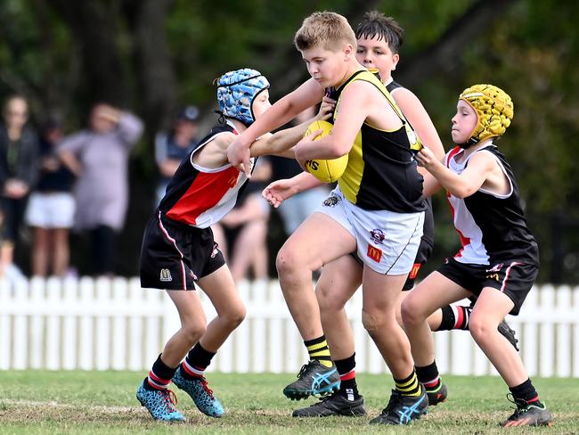 Action from Saturday's McDonaldâ€™s South East Queensland Youth Grand Finals played at Yeronga AFC. 2 September 2023. Picture, John Gass