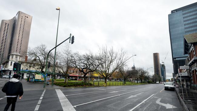 The area of Whitehorse Road in Box Hill where properties will be acquired. Picture: Andrew Henshaw