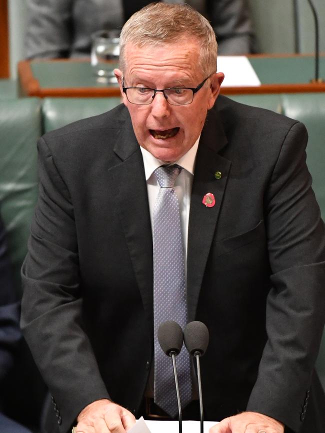 Mark Coulton during Question Time. Picture: AAP