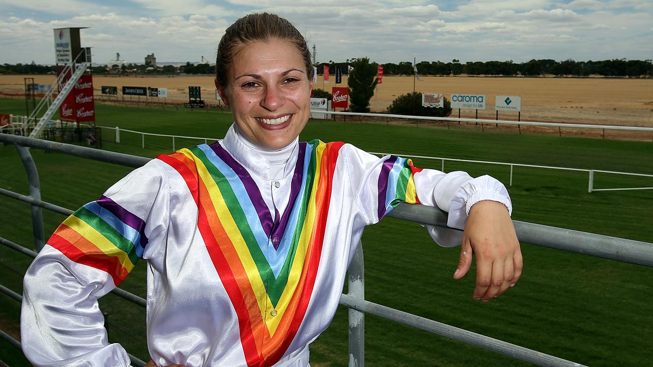 SA jockey Lauren Stojakovic at Balaklava to ride in five races, a day after winning the $1m Blue Diamond Stakes race at Caulfield.