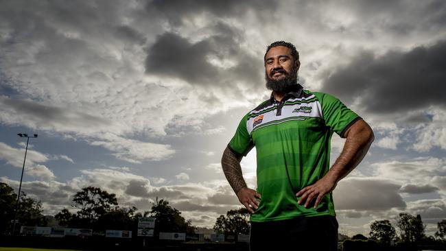 Former Australian Schoolboys rep and cousin of NZ Rugby League legend Manu Vatuvei has signed on to play at the PBC Alleygators rugby club. Picture: Jerad Williams