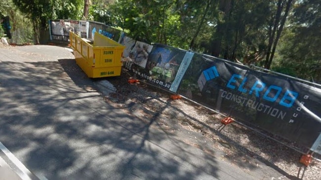 The scaffolding is picture on Google Maps from 2017 to 2020. Picture: Google Maps