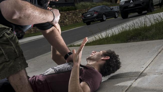 A concreter assaulted two people in the heart of Surfers Paradise. Picture: Christopher Chan