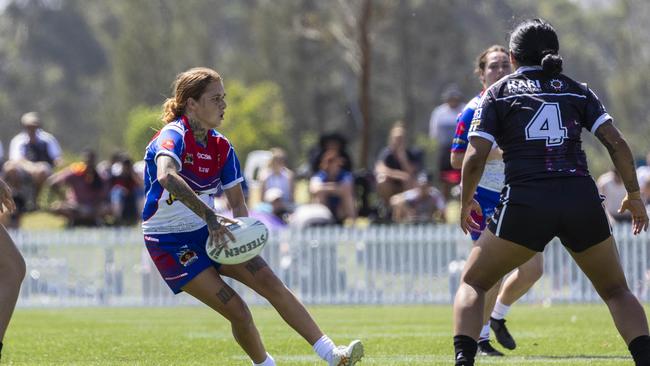 Women's Koori Knockout grand final, Redfern All Blacks vs Newcastle Yowies. Picture: Andrea Francolini