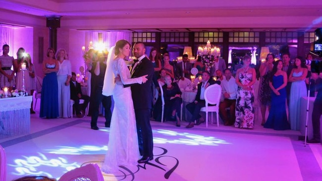 Hakan Ayik and Fleur Messelink on their wedding day.