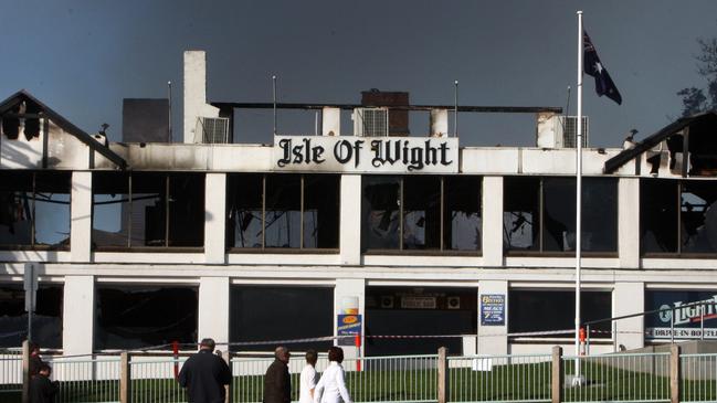 The historic Isle of Wight Hotel was destroyed by a fire in 2010.